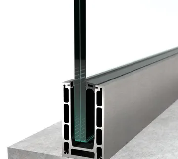 Kontinuirana aluminijska vodilica za staklene ograde BV 9900 - cover