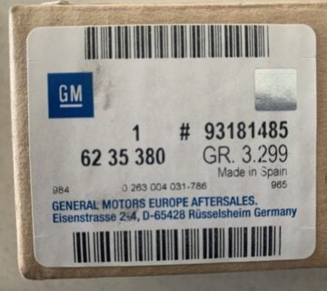 Kontrolna jed.sustav parkirnog pilota NOVO OPEL ORIGINAL 93181485 - cover