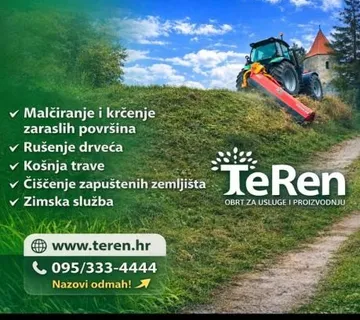 Košnja travnjaka Zagreb – Profesionalno održavanje za tvrtke | TeRen - Mala Rakovica, Samobor