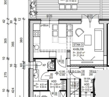 PRODAJA / DUGO SELO CENTAR / DVOETAŽNI ČETVEROSOBNI STAN neto 101.74m2 - cover