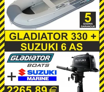 GUMENJAK GLADIATOR 330 + SUZUKI 6 do 12 RATA - Velika Mlaka, Velika Gorica