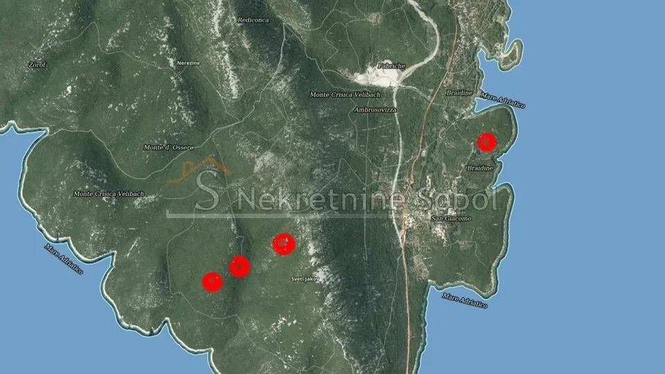 Sveti Jakov, Otok Lošinj - Poljoprivredno, 27689 m2 Prodaja - cover