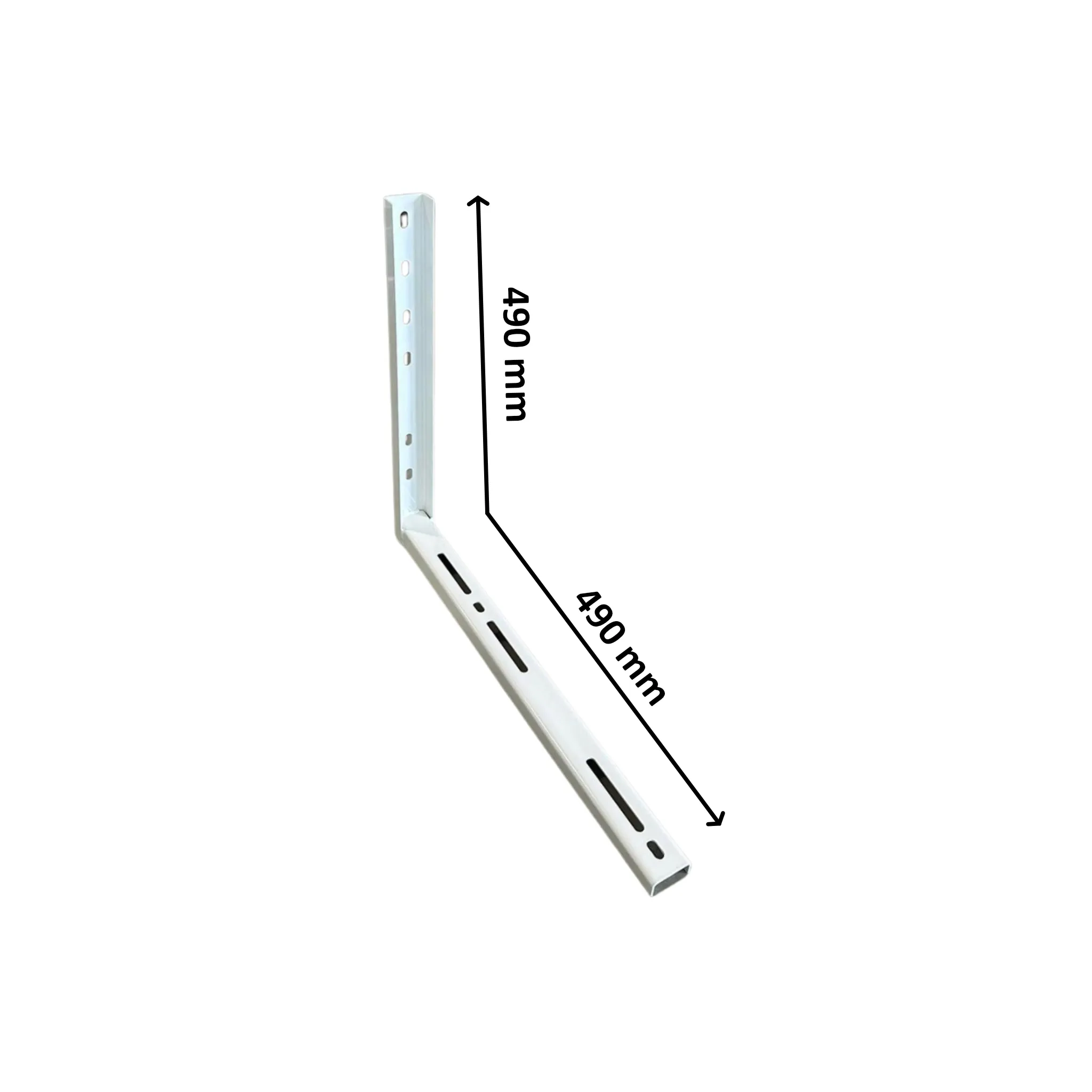 Nosač plastificirano pocinčani srednji 49x49 Zn+PL s prorezom - cover