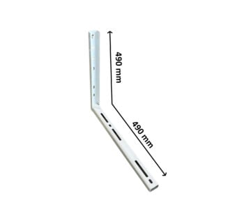 Nosač plastificirano pocinčani srednji 49x49 Zn+PL s prorezom - cover