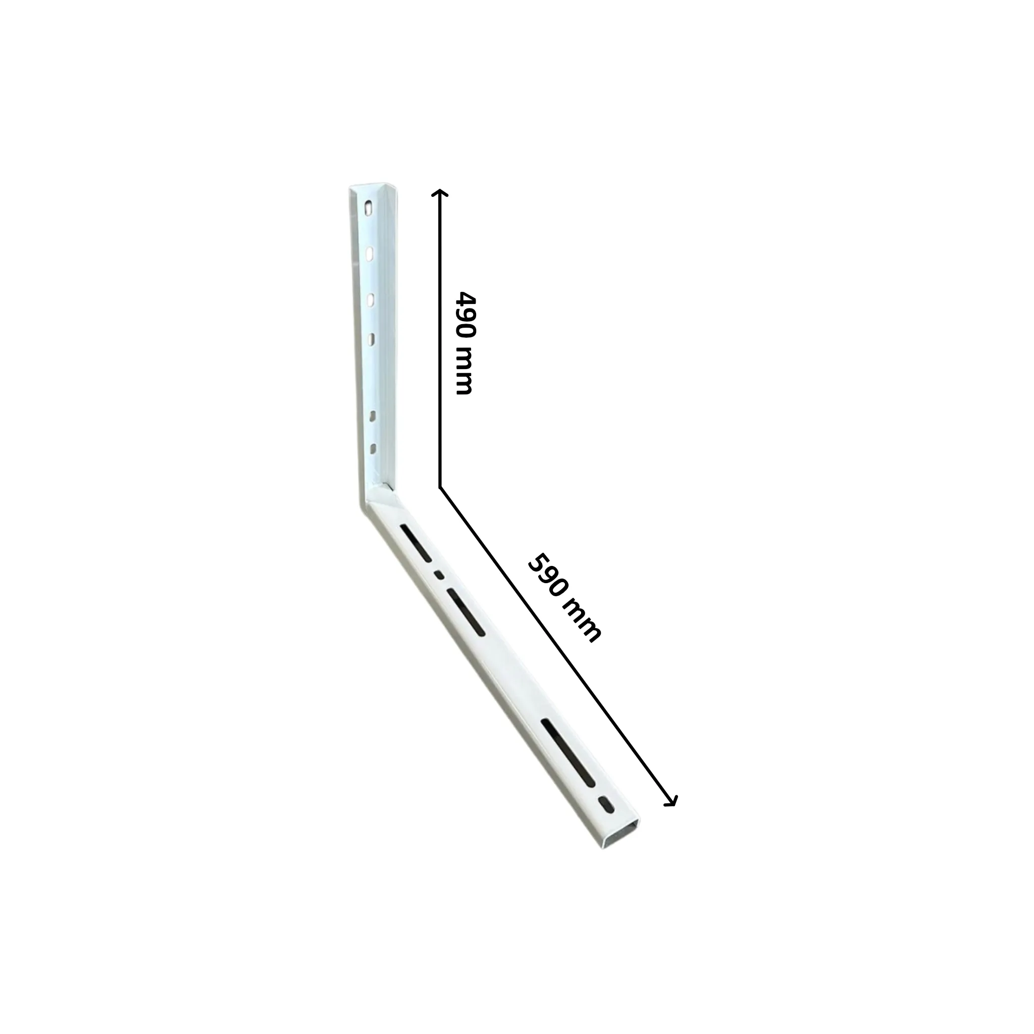 Nosač plastificirano pocinčani veliki 59x49 Zn+PL s prorezom - cover
