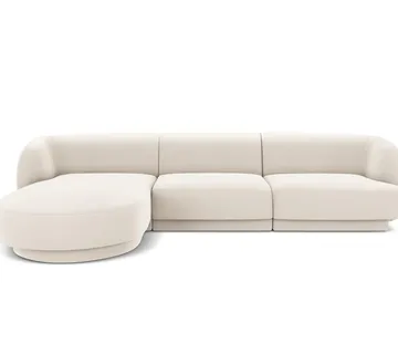 Kutna garnitura Miley 255x165cm, Materijal: Baršun - cover