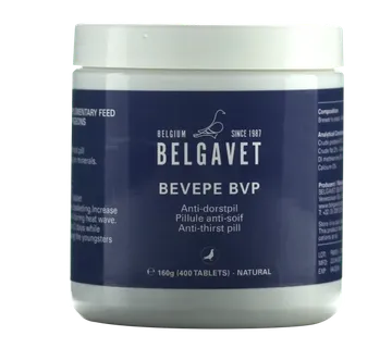 Belgavet BEVEPE BVP 400 tableta – smanjenje žeđi kod golubova - cover
