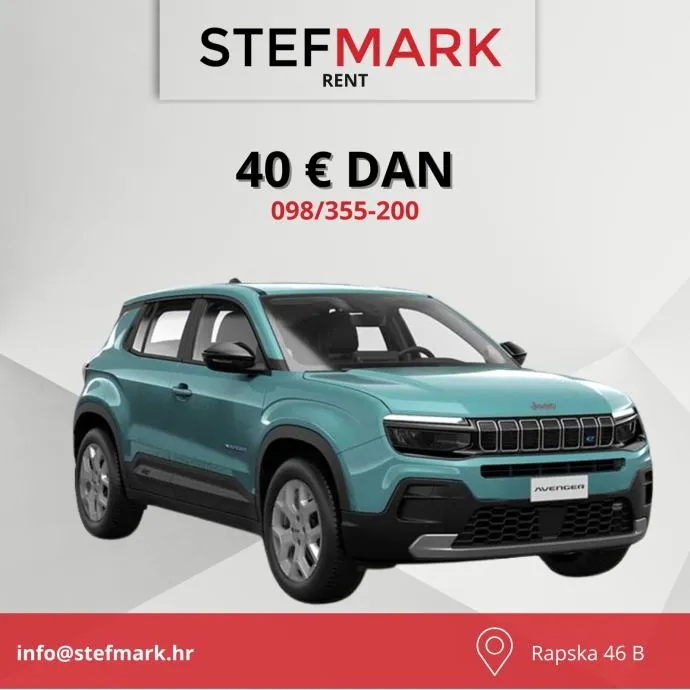 NAJAM AUTA ZAGREB / DAN 40 € / NAJAM AUTOMOBILA / AUTOMATIK - cover