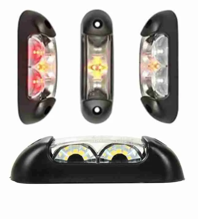 LED mjerač, žmigavac, 12V-24V, bijelo, crveno i narančasto svjetlo - cover