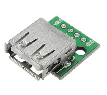 USB A 2.0 ženski konektor na 2.54 pin header razvodna pločica - Zagreb