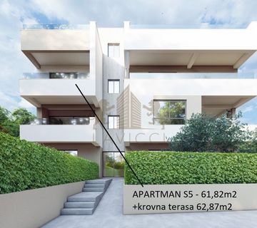 *NOVOGRADNJA* Penthouse s pogledom na more, 200m od mora - Maslenica - cover