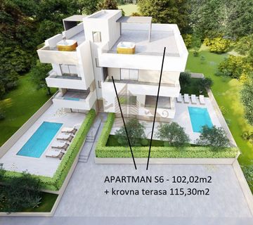 *Novogradnja* Komforan penthouse udaljen 200m od mora - Maslenica - cover