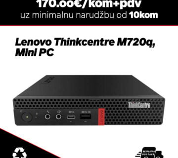 10x Lenovo ThinkCentre M720q, Mini PC/Intel Core i5-8400T/8GB DDR4/256GB SATA SSD - cover