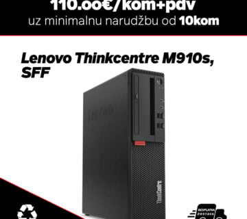 10x Lenovo ThinkCentre M910s, SFF/Intel Core i5-6500/8GB DDR4/128GB NVME SSD/DVD - cover