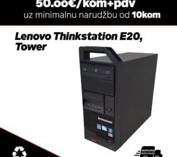 10 x Lenovo Thinkstation E20 /Intel Core i5-660 3.33 GHZ / 4 GB DDR3 / 250 GB HDD / DVD - cover