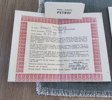 PIANINO PETROF (ROSLER)  klasični - cover