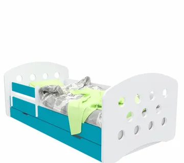 Drveni dječji krevet Design krugovi s ladicom – 180*90 - cover