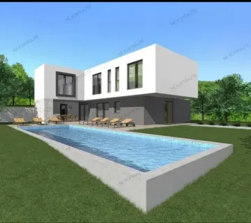 Istra, Labin, kuća s bazenom novogradnja - cover