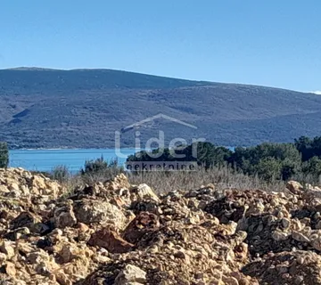 Otok Krk, Krk-Građevinsko Zemljište S Pogledo Na More 852m2