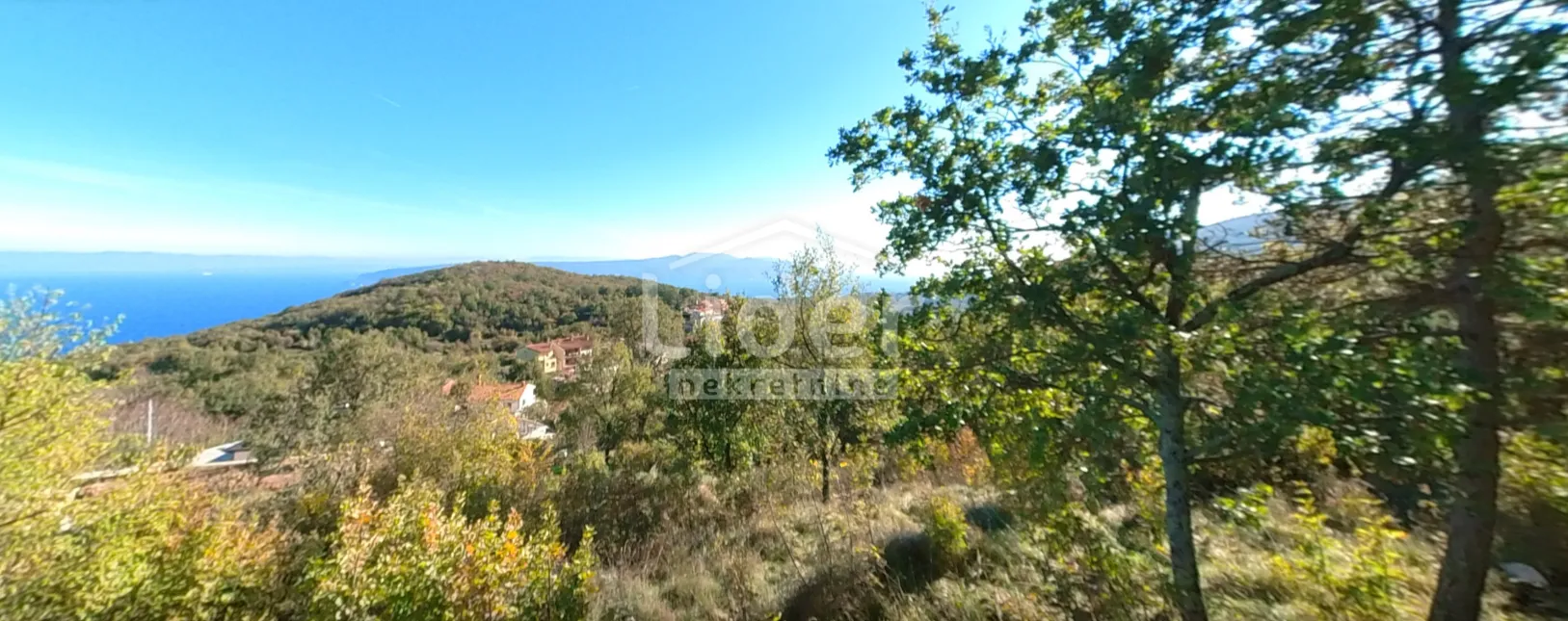 BRSEČ Zemljište s prekrasnim pogledom na more  - cover