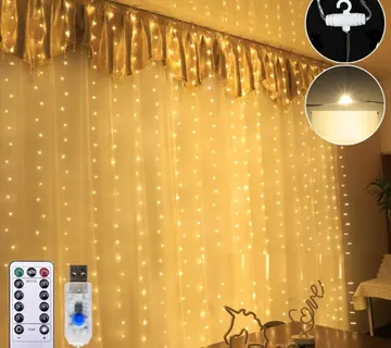 LED zavjesa božićnih lampica - cover