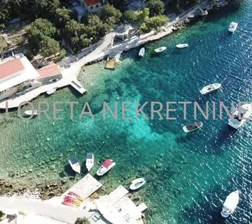 Građevinsko zemljište, Gršćica, Korčula, 730 m2, prvi red do mora! - cover