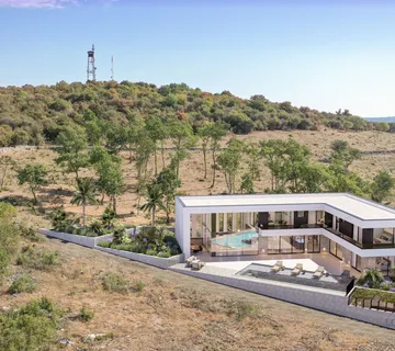 Zemljište 800 m2+ projekt od 400 m2, prekrasna vila sa bazenom, Istra - cover