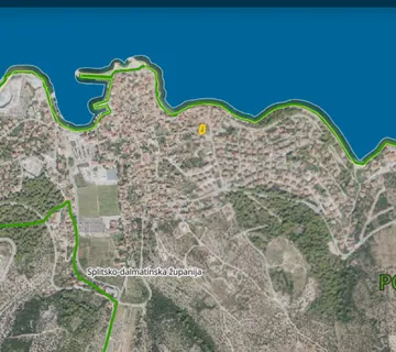 Zemljište 378 m2 s kućom Postira, otok Brač - cover