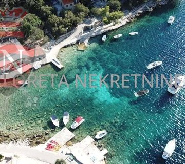 Građevinsko zemljište, Gršćica, Korčula, 730 m2, prvi red do mora! - cover