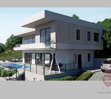 Zemljište 751 m2 s dozvolom i pogledoma na Opatiju - cover