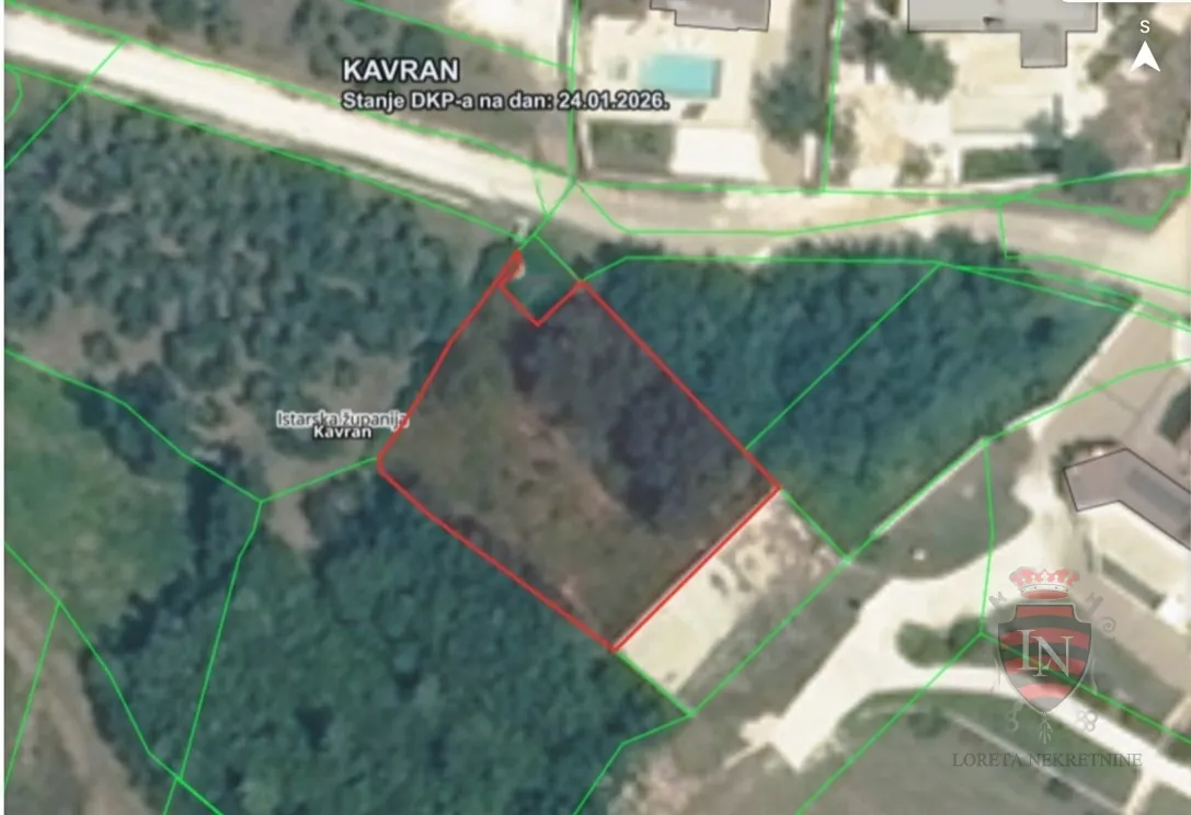 Građevinsko zemljište 834 m2, Kavran, Istra - cover