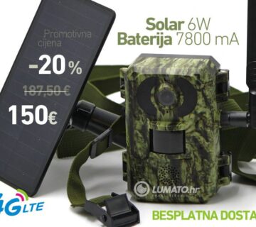 Lovačka kamera 4G solarna | preko aplikacije na mob. slika u živo! - cover