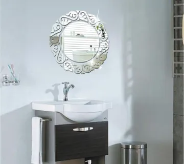 Dekorativno ogledalo naljepnica za kupaonicu - cover