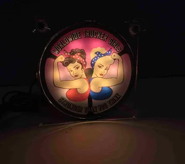 LIGHTBOX- WORLDWIDE TRUCKER GIRLS-17X17CM - cover
