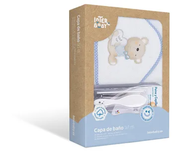 Ručnik za bebe s češljićem i četkom /3 boje - cover