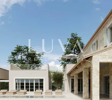 Buje, Istra, luksuzna vila s bazenom u izgradnji na prodaju - cover