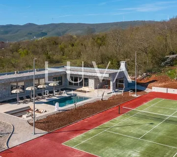 Dicmo, Split, luksuzna vila s bazenom i tenis terenom na prodaju - Prisoje, Dicmo
