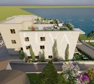 Pag, Mandre, luksuzni penthouse prvi red do mora, NKP 119,78 m2, stan S7 - Kolanjski Gajac, Kolan