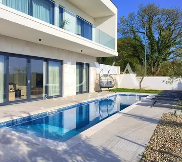 Krk, Linardići, luksuzna kuća s bazenom na prodaju - cover