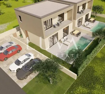 Istra, Poreč, moderna kuća u izgradnji s pogledom na more , 100 m2 - Žbandaj, Poreč