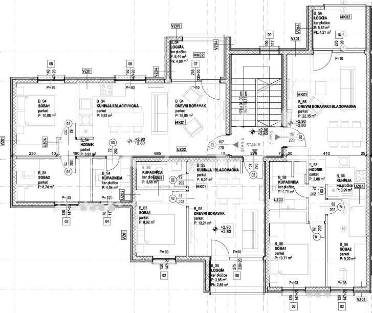 Trogir, Slatine, stan S6 62m2 u novogradnji s pogledom na more na prodaju - cover