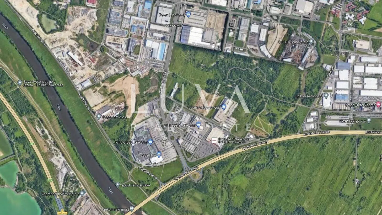 Građevinsko zemljište 6.064 m2 gospodarske namjene, Jankomir, Zagreb - cover