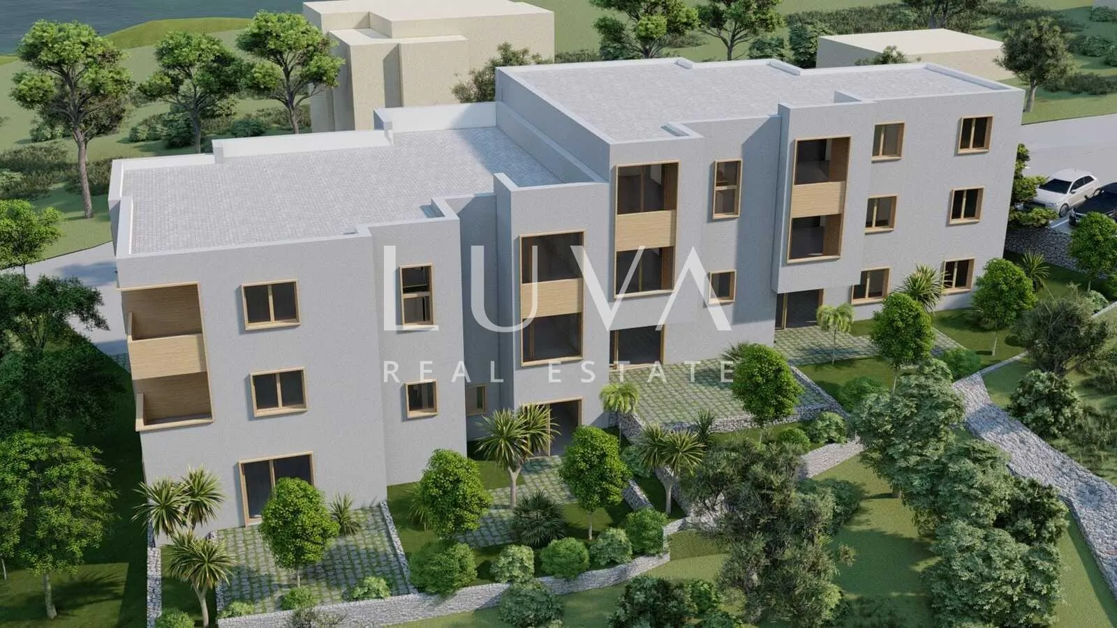 Trogir, Slatine, prodaja stana u novogradnji s pogledom na more - cover