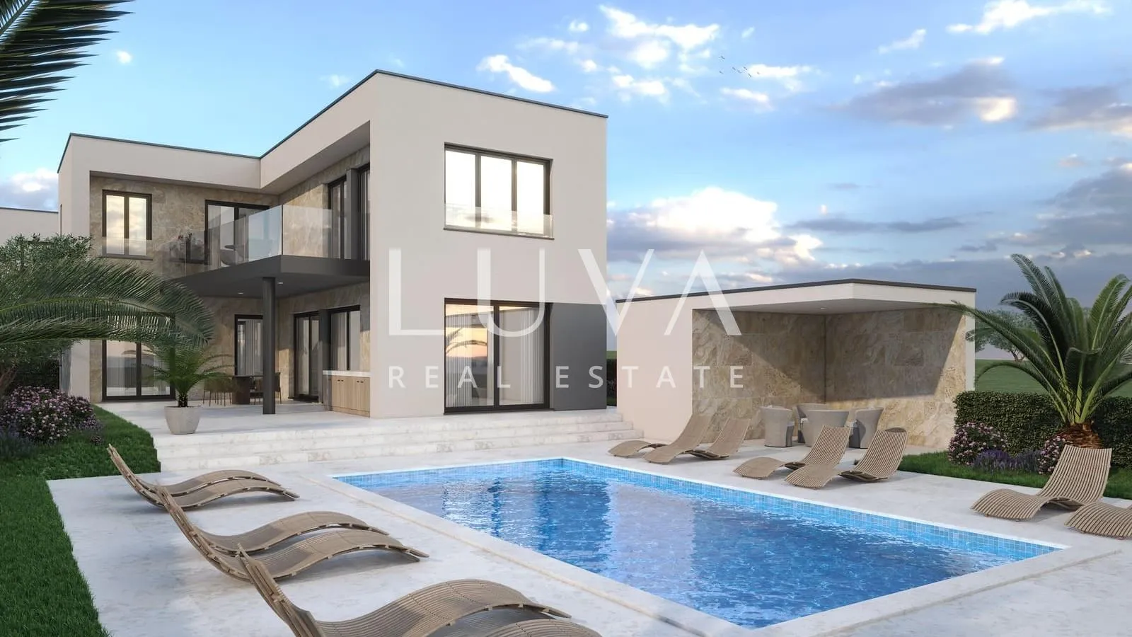 Peroj, Fažana, Istra, luksuzna kuća s bazenom na prodaju - cover