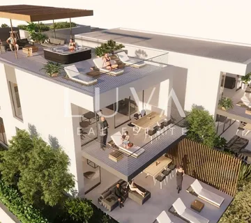 Ugljan, luksuzni penthouse s jacuzijem, prvi red do mora NKP 109,49 m2 - Ugljan, Preko
