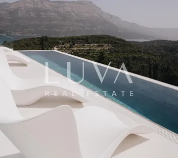 Korčula, luksuzna vila s bazenom i predivnim pogledom na more za prodaju - cover