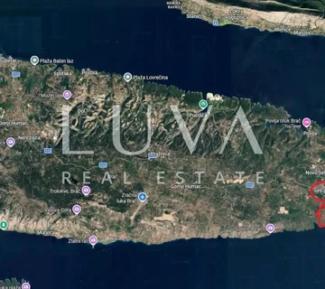 Brač, Selca, atraktivno građevinsko zemljište 1381 m2 na prodaju - Sumartin, Selca