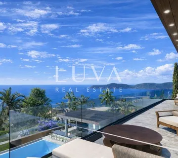 Opatija, luksuzni penthouse 143 m2 s pogledom na more i terasom - Pobri, Opatija