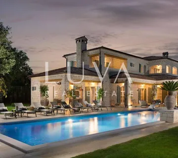 Kanfanar, Istra, luksuzna vila s bazenom, igralištem i sportskim terenima - cover