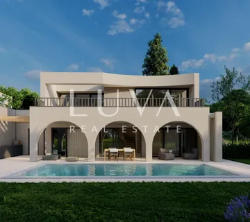 Istra, Kaštelir, luksuzna kuća s bazenom i pogledom na more, NKP 244 m² - Kaštelir, Kaštelir - Labinci